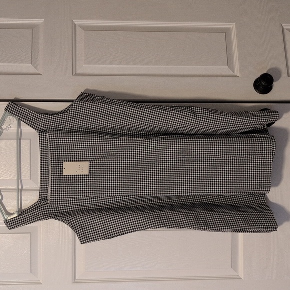 A New Day Classic Black and White Checkered Dress NWT - Picture 6 of 8